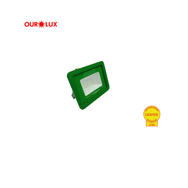 Refletor Projetor SuperLED 10W Luz Verde IP65 Bivolt - Ourolux