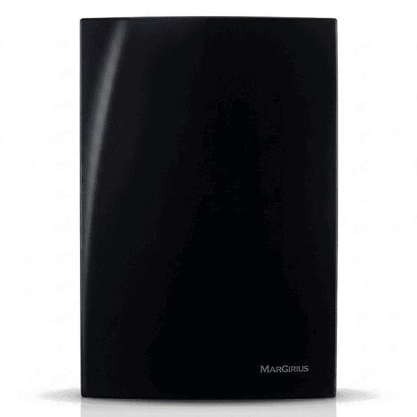 Placa Cega 4x2 com Suporte Preto Ebony – Linha Sleek – MarGirius