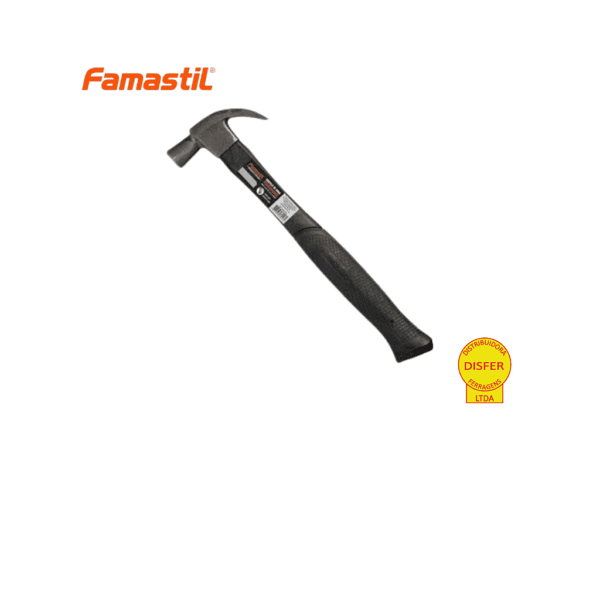 Martelo de Unha 27mm Tamboreado Cabo Alma de Aço - Famastil