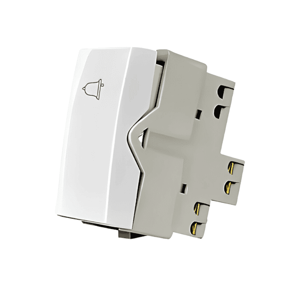 Interruptor Pulsador Campainha Branco - Linha Sleek - Margirius