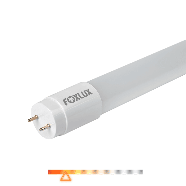 Lâmpada Tubular LED T8 9W 3000K 900lm G13 Bivolt – Foxlux