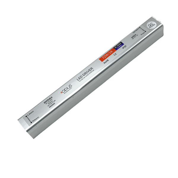 Fonte de Alimentação Slim 24V 3A 72W – Opus