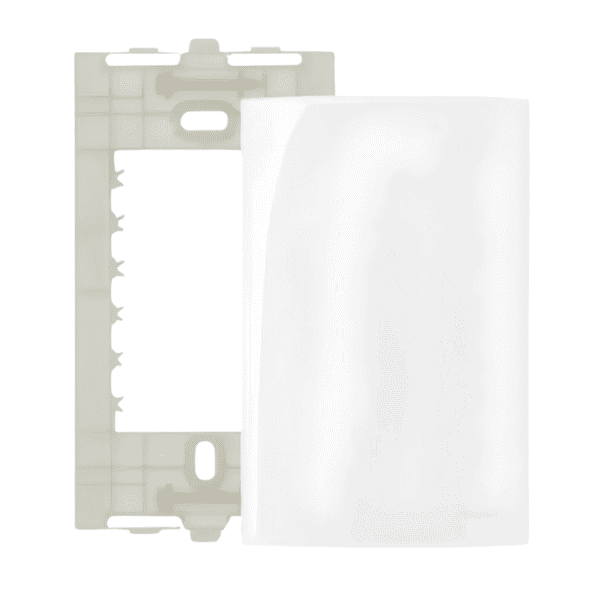 Placa Cega 4x2 + Suporte Linha Sleek Branca - Margirius