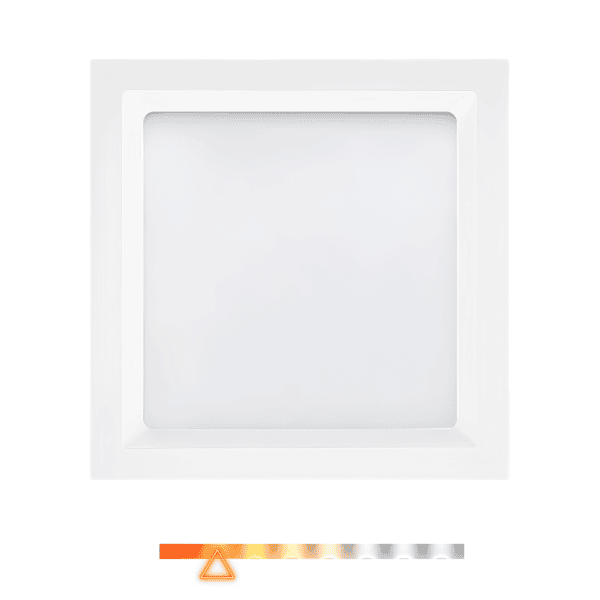Painel LED Recuado de Sobrepor Quadrado 18W 3000K 1200lm - Opus OPS 87289