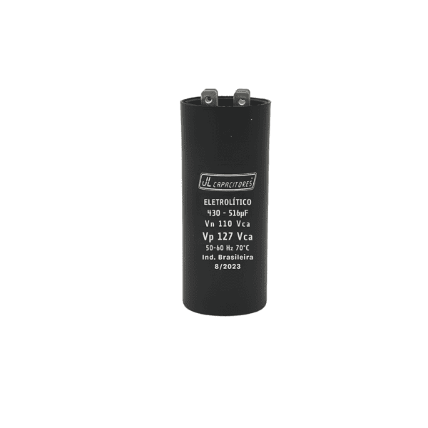 Capacitor Eletrolítico 430-516uF 110V para Motor – JL