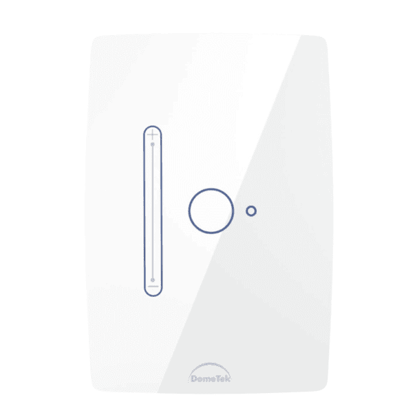 Interruptor Inteligente Dimmer 1 PAD para Lâmpadas Slide Touch Wifi 4x2 Branco - Dometek