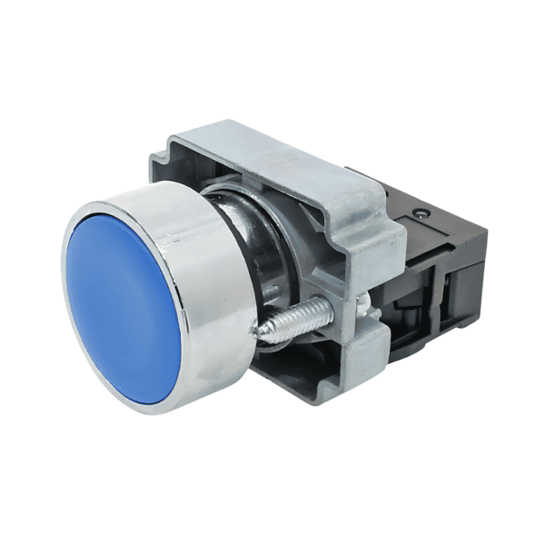 Botão Pulsante Metálico Azul 1NA - Lukma BA61