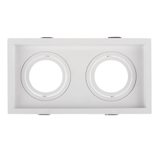 Spot Duplo de Embutir Face Recuada Direcionável MR16 GU10 – Opus