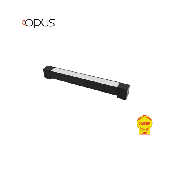 Luminária de Trilho Eletrificado LINEA Direcionável 60cm 20W 3000K 1350lm Preto - Opus