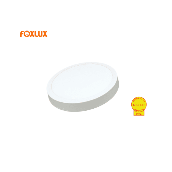 Painel LED de Sobrepor Redondo 24W 6500K 1900lm - Foxlux LED90.62