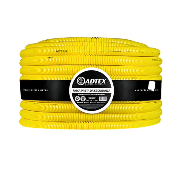 Conduíte Flexível PVC Amarelo B 1/2" com 25m – Adtex