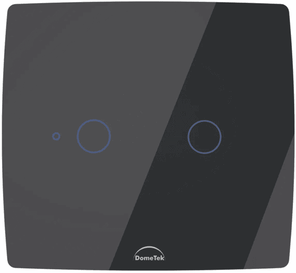 Interruptor Inteligente 2 PADs Wifi 4x4 Preto - Dometek