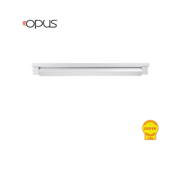 Luminária de Trilho Eletrificado LINEA Direcionável 113cm 30W 3000K 1950lm - Opus