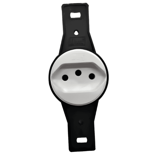 Tomada Redonda 2P+T 10A Branca Sem Placa para Conduletes - Blux