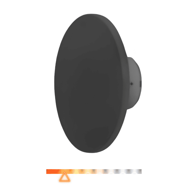 Arandela LED Eclipse 12W 3000K 1100lm Preta - PIX