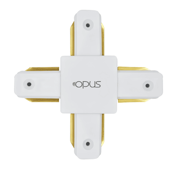 Conector X para Trilho Eletrificado Branco - Opus