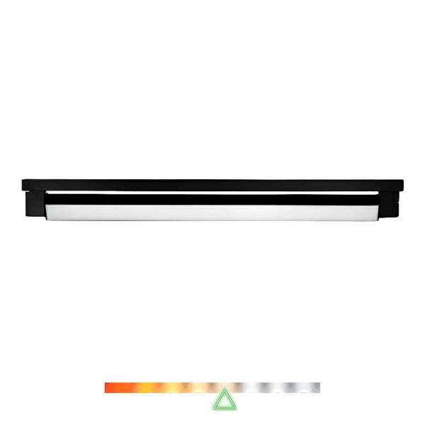 Luminária de Trilho Eletrificado LINEA Direcionável 113cm 30W 4000K 1950lm Preto - Opus