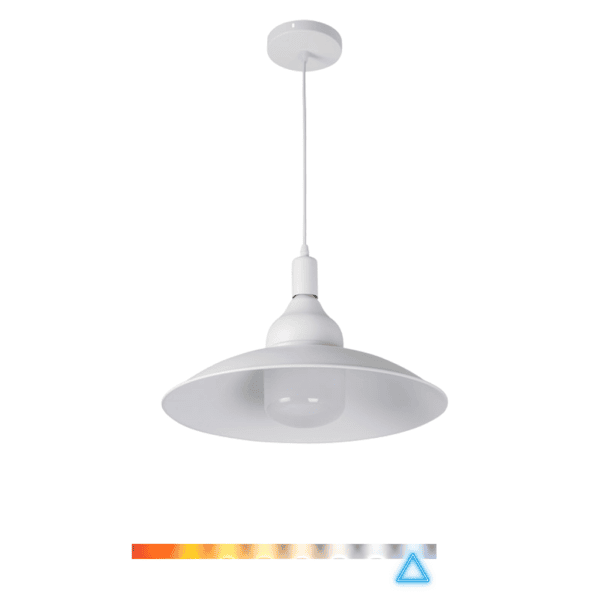 Pendente Multiflex Alumínio c/ Lâmpada Alta Potência e27 30W 2400lm 6500K - Bronzearte