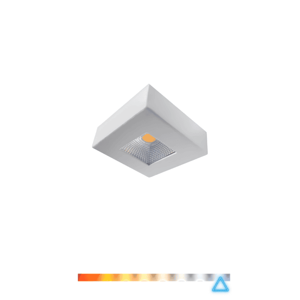 Spot LED Sobrepor Quadrado 5W 6500K Bivolt - Opus