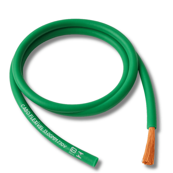 Cabo Flexível 35,00mm Verde (Cada Metro) - Ibérica