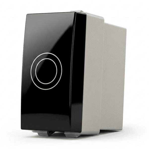 Módulo Interruptor Touch Paralelo 1A Preto Ebony – Linha Sleek – MarGirius