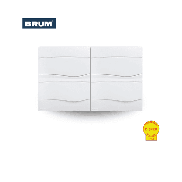 Caixa de Distribuição Centrinho de Embutir para 48 Módulos DIN PVC BR48 - Brum