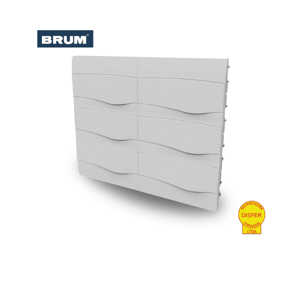 Caixa de Distribuição Centrinho de Embutir para 72 Módulos DIN PVC BR72 - Brum