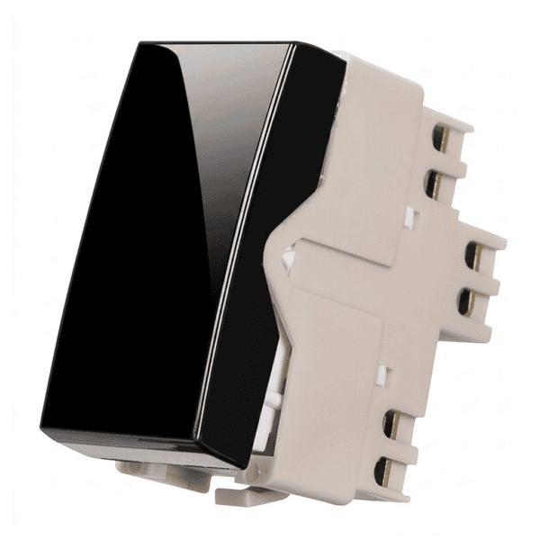 Módulo Interruptor Paralelo 10A Preto Ebony – Linha Sleek – MarGirius
