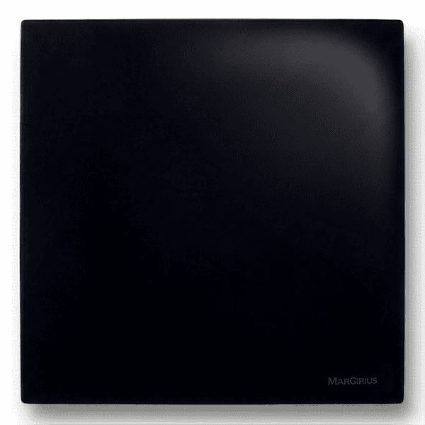 Placa Cega 4x4 com Suporte Preto Ebony – Linha Sleek – MarGirius