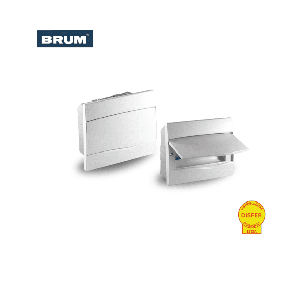Caixa de Distribuição Centrinho de Embutir para 9 Módulos DIN PVC BR9 - Brum
