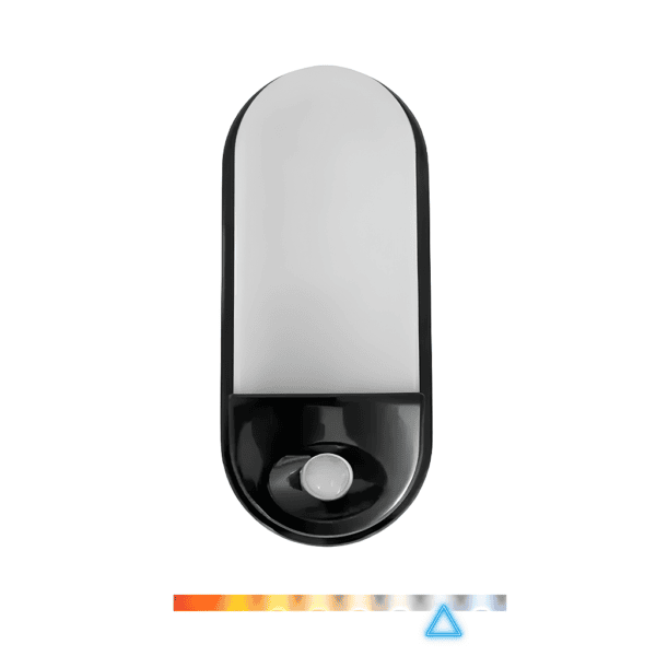 Arandela Tartaruga com Sensor de Presença 15W 6000K 1350lm Bivolt Preto- Embuled
