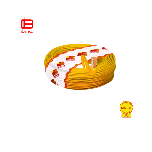 Cabo Flexível 0,75mm Amarelo - Ibérica