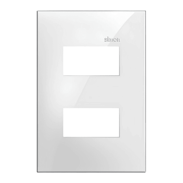 Placa 4x2 2 Postos Separados Branca - Linha Simon 35/30