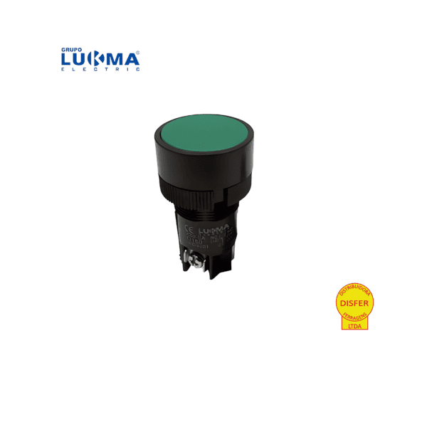 Botão Pulsante Verde 1NA+1NF - Lukma EA135