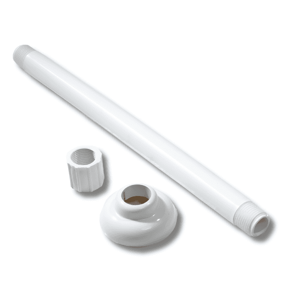Kit Cano (Braço) para Chuveiro – 30cm – Branco – Dicompel