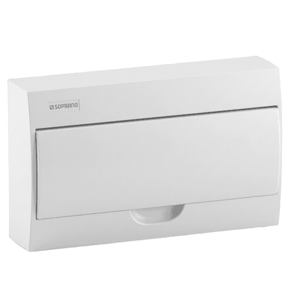 Quadro de Distribuição de Sobrepor Centrinho 18 Polos IEC-PB – Soprano
