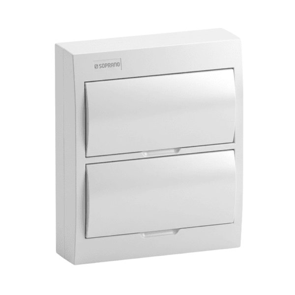 Quadro de Distribuição de Sobrepor Centrinho 24 Polos IEC-PB – Soprano