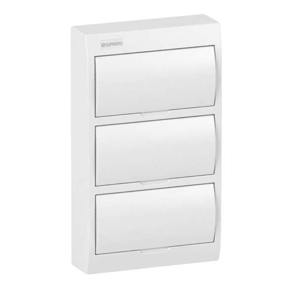 Quadro de Distribuição de Sobrepor Centrinho 36 Polos IEC-PB – Soprano