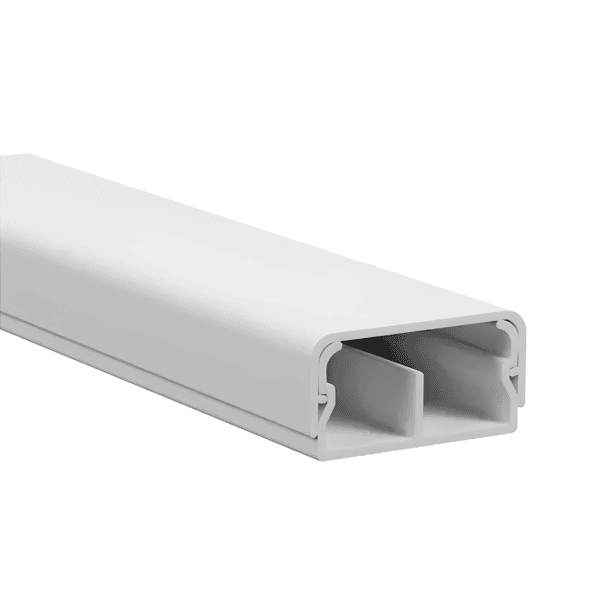 Canaleta Adesiva com Divisória 20x10mm - 2 Metros – Margirius