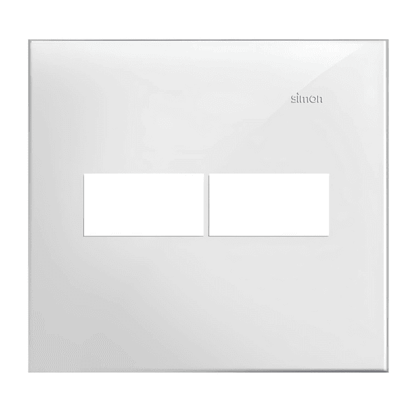 Placa 4x4 2 Postos Branca - Linha Simon 35/30