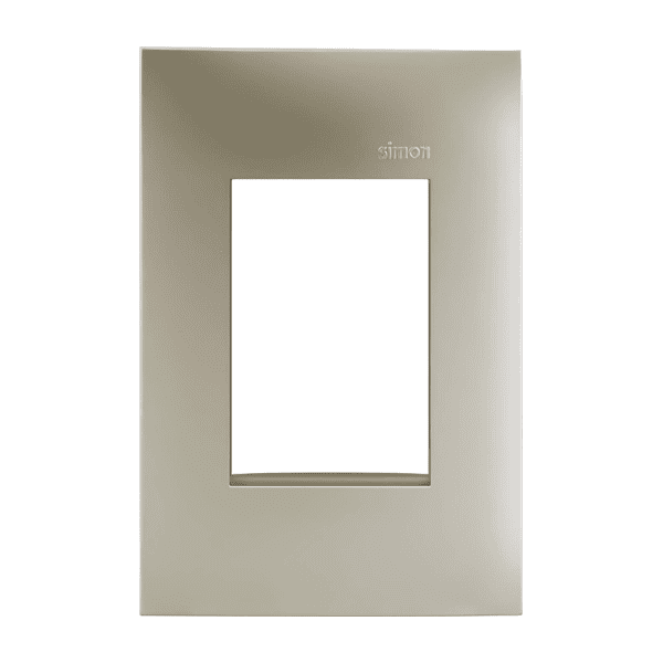 Placa 4x2 3 Postos Champagne - Linha Simon 35/30