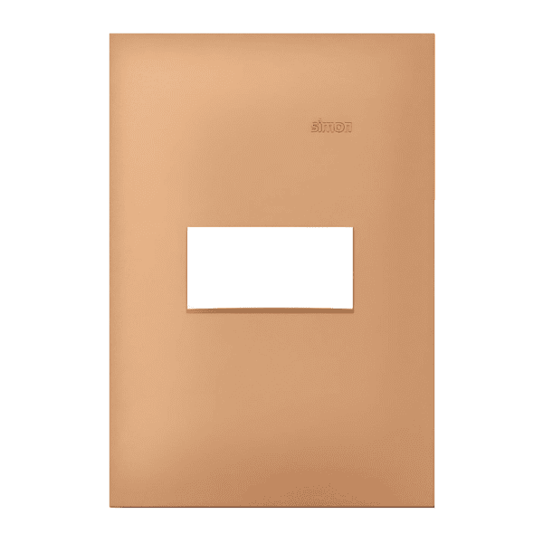 Placa 4x2 1 Posto Rosé Gold - Linha Simon 35/30