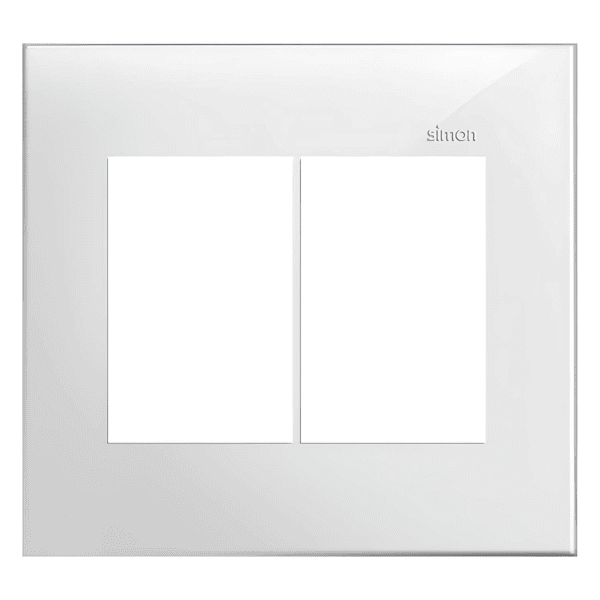 Placa 4x4 3+3 Postos Branca - Linha Simon 35/30