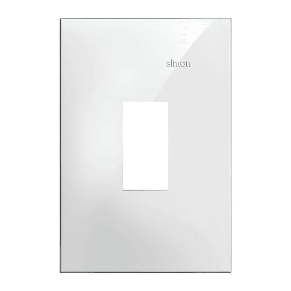 Placa 4x2 1 Posto Vertical Branca - Linha Simon 35/30