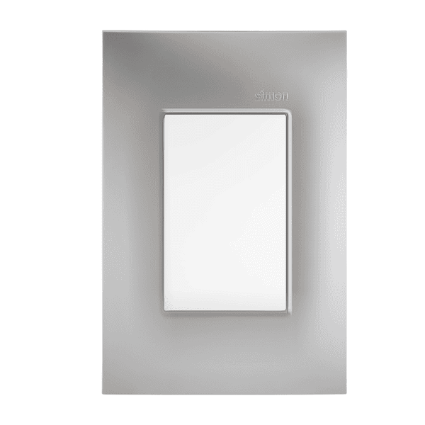 Placa 4x2 3 Postos Alumínio com Suporte - Linha Simon 30/35