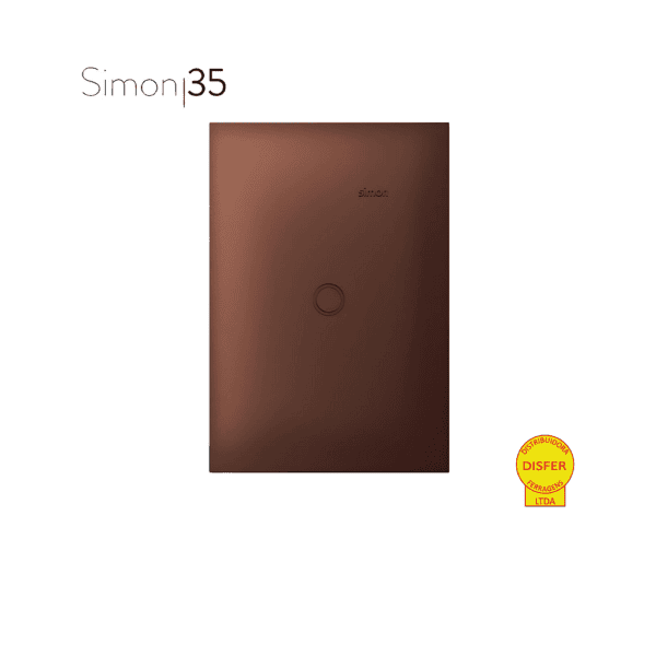 Placa 4x2 Cega Aço Corten - Linha Simon 35/30