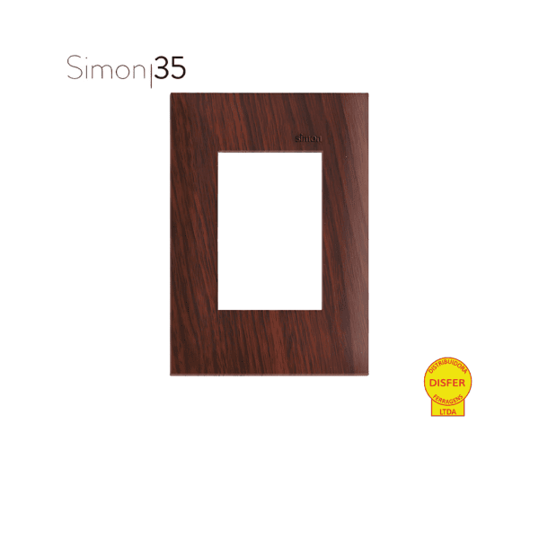Placa 4x2 3 Postos Tabaco - Linha Simon 35/30