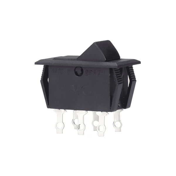 Chave Interruptor de Tecla Liga/Liga 6A 120V Bipolar 15201 - MarGirius