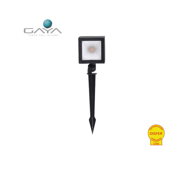 Luminária Espeto para Jardim Led CUBO 5W 6500K 400lm Bivolt - Gaya