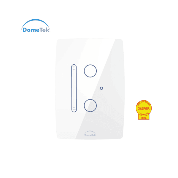 Interruptor Inteligente Dimmer 2 PADs para Fita LED Slide Touch Wifi 4x2 Branco - Dometek